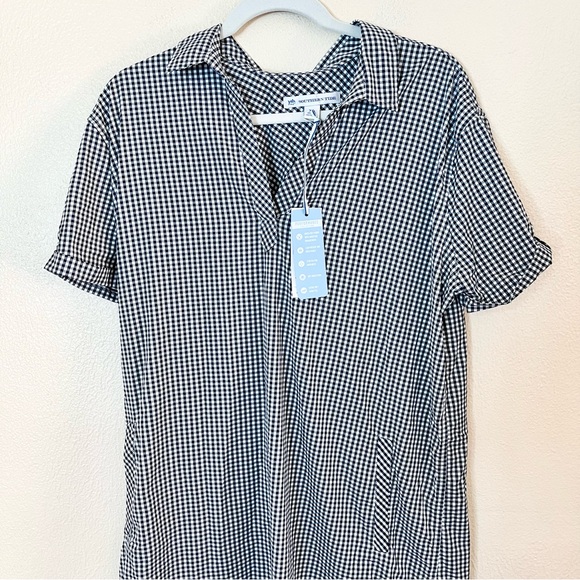 NWT Southern Tide Kamryn brrr Intercoastal Gingham Dress Nautical Navy Sz XL - Picture 4 of 6